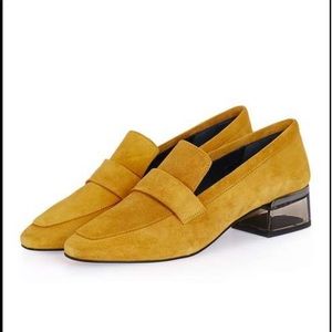 'Karrot' Clear Heel Loafer - Narrow foot